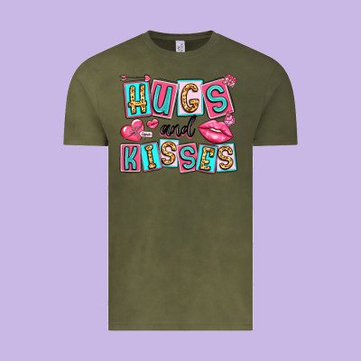 Hugs And Kisses Vintage Tee Designed By Lillyallendesigns