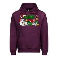 Mauve Wine Santa's Favorite Cashier Urban Hoodie - LillyAllenDesigns