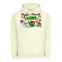 Pigment Pistachio Santa's Favorite Cashier Urban Hoodie - LillyAllenDesigns