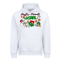 White Santa's Favorite Cashier Urban Hoodie - LillyAllenDesigns