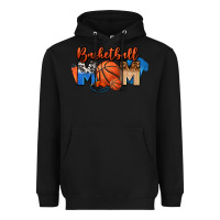 Black basketball mom Heavyweight Hoodie - FaDigitalArtStudio