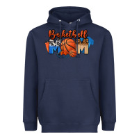 Navy basketball mom Heavyweight Hoodie - FaDigitalArtStudio
