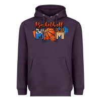 Plum basketball mom Heavyweight Hoodie - FaDigitalArtStudio