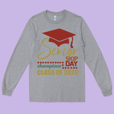 Senior Skip Day Champions Class Of 2020 Long Sleeve Tee Designed By Bettercallsaul