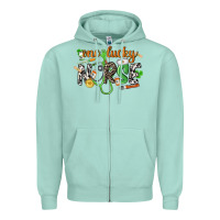 Seafoam One lucky Nurse St. Patrick's Day Zipper Hoodie - CowGirlArtShop