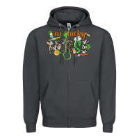 Smoke One lucky Nurse St. Patrick's Day Zipper Hoodie - CowGirlArtShop
