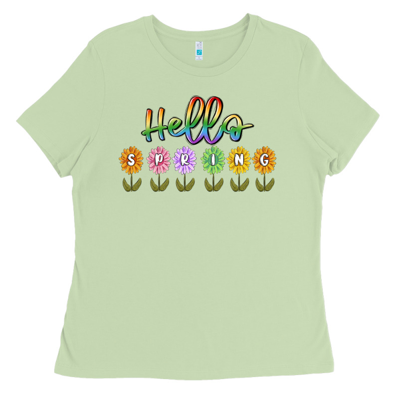 Hello Spring Ladies Tee by MaliasSmallBusiness | Teevron