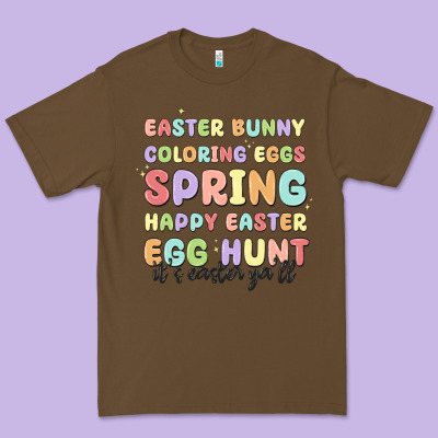 Easter Bunny Spring Premium Tee Designed By Maliassmallbusiness