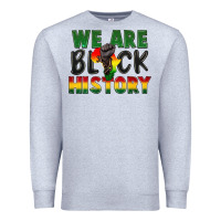 Heather Grey we are black history Premium Sweatshirt - FaDigitalArtStudio