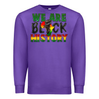 Purple we are black history Premium Sweatshirt - FaDigitalArtStudio