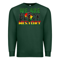 Sports Green we are black history Premium Sweatshirt - FaDigitalArtStudio