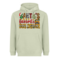 Matcha Santa's Favorite Bus Driver Heavyweight Hoodie - BundleAndBundleShop