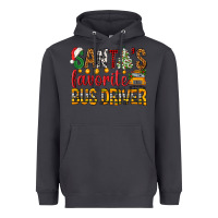Smoke Santa's Favorite Bus Driver Heavyweight Hoodie - BundleAndBundleShop
