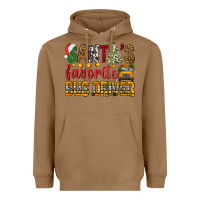 Toasted Coconut Santa's Favorite Bus Driver Heavyweight Hoodie - BundleAndBundleShop