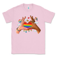 Bubblegum Pink lgbtq pride hands Classic Tee - LillyAllenDesigns