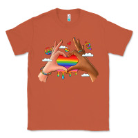 Copper lgbtq pride hands Classic Tee - LillyAllenDesigns