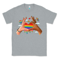 Heather Grey lgbtq pride hands Classic Tee - LillyAllenDesigns