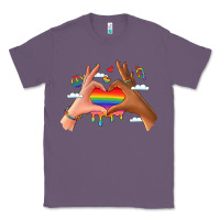 Lavender lgbtq pride hands Classic Tee - LillyAllenDesigns