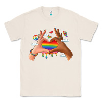 Natural lgbtq pride hands Classic Tee - LillyAllenDesigns