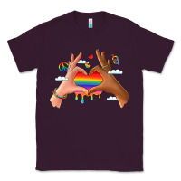 Plum lgbtq pride hands Classic Tee - LillyAllenDesigns