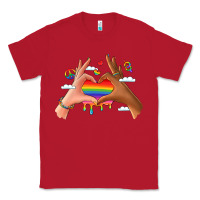 Red lgbtq pride hands Classic Tee - LillyAllenDesigns