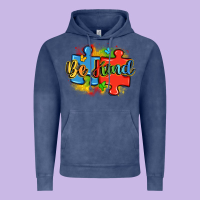 Be Kind Autism Vintage Hoodie Designed By Lillyallendesigns