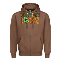 Chestnut Western lucky with clover St. Patricks day Zipper Hoodie - HowdyJamesFarm