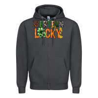 Smoke Western lucky with clover St. Patricks day Zipper Hoodie - HowdyJamesFarm