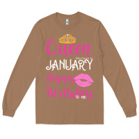 Toasted Coconut Queen Was Born İn January Happy Birthday Long Sleeve Tee - Bettercallsaul