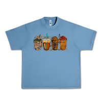 Pebble Blue leopard and cowhide drink Urban Heavy Tee - RacoonDesign