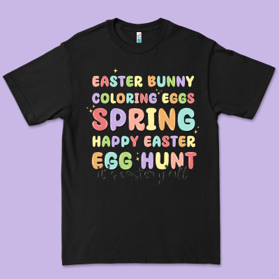 Easter Bunny Spring Premium Tee Designed By Maliassmallbusiness