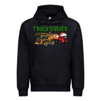 Black Santa's Favorite Truck Driver Urban Hoodie - LillyAllenDesigns