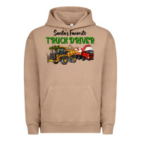 Pigment Burro Santa's Favorite Truck Driver Urban Hoodie - LillyAllenDesigns