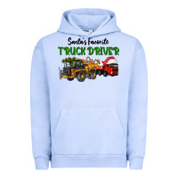 Pigment Grape Ice Santa's Favorite Truck Driver Urban Hoodie - LillyAllenDesigns