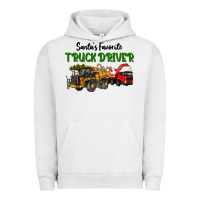 Pigment Lunar Rock Santa's Favorite Truck Driver Urban Hoodie - LillyAllenDesigns