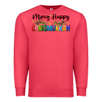 Cardinal merry happy chrismukkah with olive branch Premium Sweatshirt - FaDigitalArtStudio