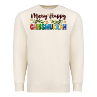 Sandshell merry happy chrismukkah with olive branch Premium Sweatshirt - FaDigitalArtStudio