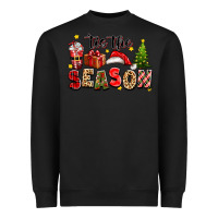 Black tis the season christmas Heavyweight Sweatshirt - texasbilliewilder