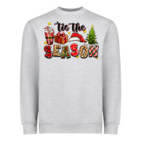 Heather Grey tis the season christmas Heavyweight Sweatshirt - texasbilliewilder
