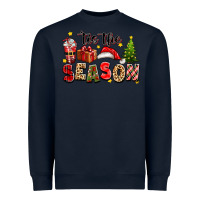 Navy tis the season christmas Heavyweight Sweatshirt - texasbilliewilder