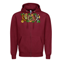Burgundy Western lucky St. Patrick's Day Zipper Hoodie - CowGirlArtShop