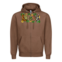 Chestnut Western lucky St. Patrick's Day Zipper Hoodie - CowGirlArtShop
