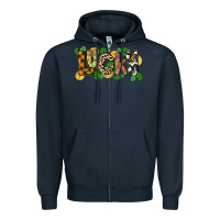 Navy Western lucky St. Patrick's Day Zipper Hoodie - CowGirlArtShop