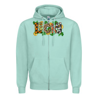Western Lucky St. Patrick's Day Zipper Hoodie | Teevron