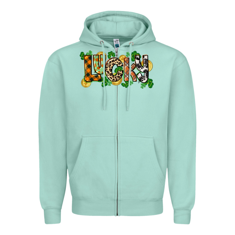 Western Lucky St. Patrick's Day Zipper Hoodie by CowGirlArtShop | Teevron