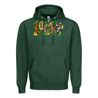 Sports Green Western lucky St. Patrick's Day Zipper Hoodie - CowGirlArtShop
