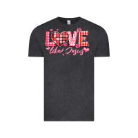 Vintage Black love like jesus la Vintage Tee - LillyAllenDesigns