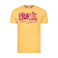 Vintage Mustard love like jesus la Vintage Tee - LillyAllenDesigns