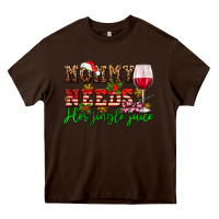 Chocolate Brown mommy needs her jingle juice Heavy Core Tee - AdoDesignShop