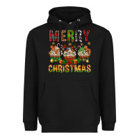 Black merry christmas with cupcake bbs Heavyweight Hoodie - BundleAndBundleShop